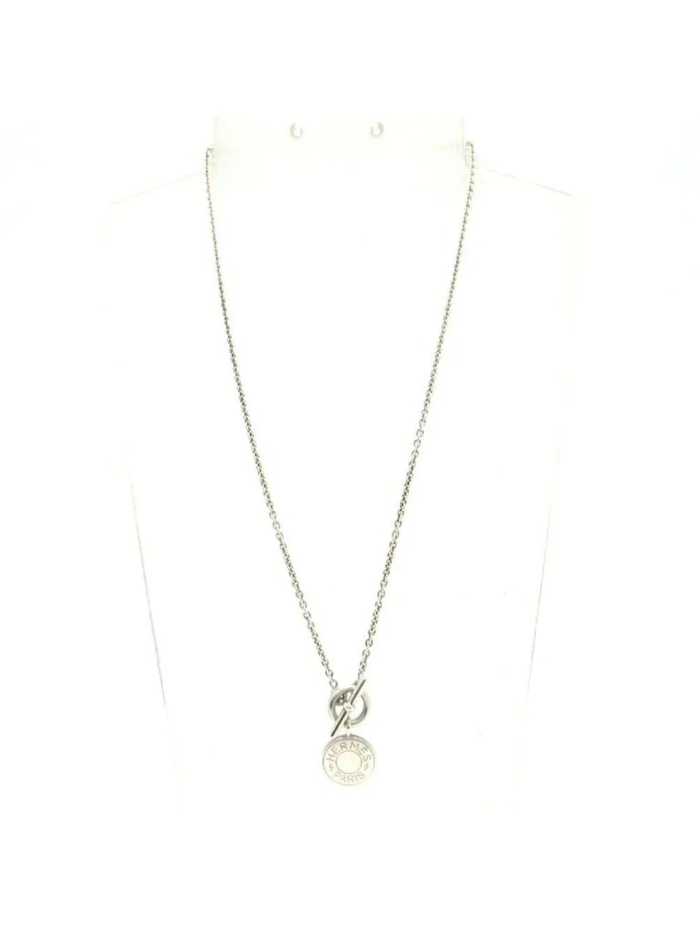 Hermes Necklace Amulette Crude Series Silver